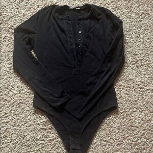 Black Long Sleeve Bodysuit